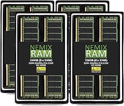 NEMIX RAM 256GB (8X32GB) DDR4 2666MHZ PC4-21300 2Rx4 1.2V CL19 288-PIN ECC RDIMM Registered Server Memory KIT Compatible with Apple Mac Pro 2019 7,1