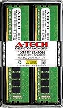 A-Tech 16GB (2x8GB) DDR4 2133MHz DIMM PC4-17000 UDIMM Non-ECC 2Rx8 1.2V CL15 288-Pin Desktop Computer RAM Memory Upgrade Kit