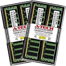 A-Tech 128GB Kit (4x32GB) DDR4 2400MHz PC4-19200 ECC LRDIMM 4Rx4 Quad Rank 1.2V Load Reduced DIMM 288-Pin Server RAM Memory Upgrade Modules (A-Tech Enterprise Series)