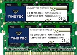 Premium 16GB KIT(2x8GB) DDR3L/DDR3 1600MHz(DDR3L-1600) PC3L-12800 Non-ECC Unbuffered 1.35V/1.5V CL11 2Rx8 Dual Rank 204 Pin SODIMM Laptop Notebook RAM