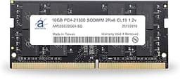 Adamanta 16GB (1x16GB) DDR4 2666MHz (or 2133MHz or 2400MHz) PC4-21300 SODIMM 2Rx8 CL19 1.2v Non-ECC Unbuffered Notebook Laptop RAM Memory Upgrade