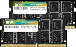 Silicon Power DDR4 32GB (2x16GB) 3200MHz (PC4-25600) CL22 SODIMM 260-Pin 1.2V Non-ECC Laptop RAM Notebook Computer Memory SP032GBSFU320X22