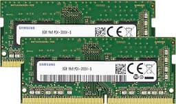 Samsung 16GB (2x8GB) DDR4 2666MHz PC4-21300 (PC4-2666V) CL19 SODIMM 1Rx8 Single Rank 1.2V 260-Pin Laptop, Notebook RAM Memory