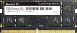 TEAMGROUP Elite SODIMM DDR5 16GB 4800MHz (PC5-38400) CL40 Non-ECC Unbuffered 1.1V 262 Pin Laptop Memory Module Ram - TED516G4800C40D-S01