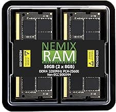 NEMIX RAM 16GB (2X8GB) DDR4 3200MHZ, 2933MHZ or 2666MHZ 260-PIN SODIMM PC Laptop Memory KIT