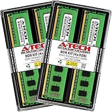 A-Tech RAM 8GB Kit (4x2GB) DDR3 1333 MHz PC3-10600 DIMM - Desktop Computer Memory - CL9 240-Pin UDIMM Non-ECC Unbuffered Upgrade Modules