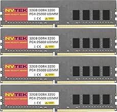 128GB (4X32GB) DDR4 3200MHZ PC4-25600 UDIMM 2Rx8 1.2V CL22 288-PIN Non-ECC Unbuffered Desktop PC Computer Memory KIT