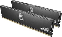 TEAMGROUP T-Create Classic 10L DDR5 32GB Kit (2 x 16GB) 6000MHz (PC5-48000) CL48 Desktop Memory Module Ram, Supports Both Intel & AMD - CTCCD532G6000HC48DC01, Black-UDIMM