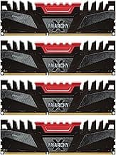 Anarchy X 32GB Kit (4x8GB) DDR3 2400MHz (PC3-19200) CL11 Desktop Memory (RED) - MD32GK4D3240011AXR