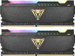 Patriot Viper Steel RGB DDR4 RAM 16GB (2X8GB) 3600MT/s CL18 1.35v UDIMM Desktop Gaming Memory Kit Compatible with XMP - PVSR416G360C8K