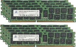 128GB (8x16GB) Server Memory Upgrade for Dell PowerEdge R620 DDR3 1600Mhz PC3-12800 ECC Registered 2Rx4 CL11 1.35v