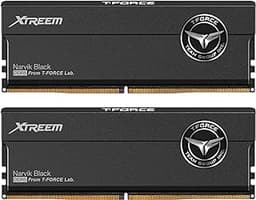 TEAMGROUP T-Force XTREEM DDR5 Ram 48GB (2x24GB) 7600MHz PC5-60800 CL36 M-DIE Desktop Memory Module Ram for Intel XMP 3.0 & AMD Expo Compatible Black FFXD548G7600HC36EDC01