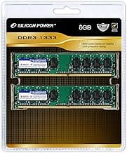 Silicon Power Memory Module 240Pin DIMM DDR3-1333 (PC3-10600) 4GB x 2 Pack Blister Package SP008GBLTU133V22