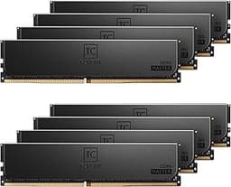 TEAMGROUP T-Create Master Overclocking DDR5 R-DIMM 192GB Kit (8 x 24GB) 6000MHz (PC5-48000) CL32 Hynix M-DIE Workstation Memory Module Ram Black - CTCMD5192G6000HC32AOC01