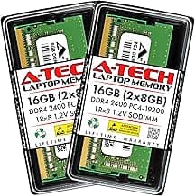 A-Tech 16GB (2x8GB) RAM Replacement for CT2K8G4SFS824A | DDR4 2400MHz PC4-19200 (PC4-2400T) CL17 SODIMM 1Rx8 1.2V Non-ECC SO-DIMM 260-Pin Laptop, Notebook Memory Modules