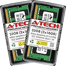 32GB Kit (2x16GB) RAM for Synology RackStation RS1221+ NAS | DDR4 2666MHz PC4-21300 ECC SODIMM 2Rx8 1.2V 260-Pin Memory Upgrade
