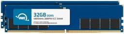 OWC 64GB (2x32GB) DDR5 4800 PC5-38400 CL40 2Rx8 288-pin 1.1V ECC Unbuffered UDIMM Memory RAM Module Upgrade Kit for Select Workstations or Servers