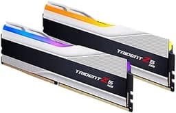 Trident Z5 RGB Series DDR5 RAM (Intel XMP 3.0 & AMD Expo) 32GB (2x16GB) 6000MT/s CL36-36-36-96 1.35V Desktop Computer Memory U-DIMM - Metallic Silver (F5-6000J3636F16GX2-TZ5RS)