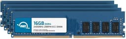 OWC 64GB (4x16GB) DDR4 2400MHZ PC4-19200 CL17 2RX8 ECC Unbuffered UDIMM 1.2V 288-pin Workstation Server Memory RAM