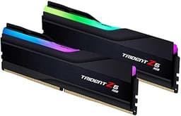 G.SKILL Trident Z5 RGB Series DDR5 RAM (Intel XMP 3.0) 64GB (2x32GB) 6000MT/s CL30-40-40-96 1.40V Desktop Computer Memory U-DIMM - Matte Black (F5-6000J3040G32GX2-TZ5RK)