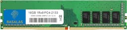 RASALAS 16GB DDR4 2133MHz PC4-17000 Non-ECC Unbuffered 1.2V CL15 1Rx8 Single Rank 288 Pin UDIMM Desktop Memory RAM Module Upgrade