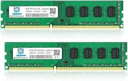 DDR3L-1600 UDIMM 16GB Kit (2x8GB) 2Rx8 PC3L-12800U 8GB PC3-12800 240 Pin Non ECC Unbuffered 1.35V/1.5V CL11 Dual Rank Desktop Memory Ram