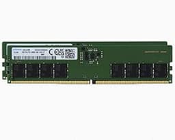32GB (2x16GB) DDR5 5600MHz PC5-44800 CL46 UDIMM 1Rx8 Single Rank 1.1V Non-ECC DIMM 288-Pin Desktop Computer RAM Memory M323R2GA3DB0-CWM