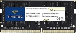 Timetec 16GB DDR4 3200MHz (PC4-3200AA) PC4-25600 SODIMM Laptop RAM – 260-Pin 1.2V CL22 Non-ECC Unbuffered Memory Module for Laptop, Notebook, Mini PC, All-in-One