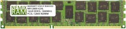 NEMIX RAM 16GB (1X16GB) DDR3 1600MHZ PC3-12800 2Rx4 1.35V 240-PIN ECC RDIMM Compatible with Supermicro MEM-DR316L-SL04-ER16 Registered Server Memory