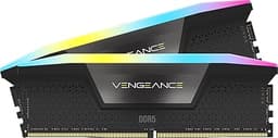 CORSAIR VENGEANCE RGB DDR5 RAM 96GB (2x48GB) 5200MHz CL38 Intel XMP iCUE Compatible Computer Memory - Black (CMH96GX5M2B5200C38)