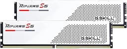 G.SKILL Ripjaws S5 Series DDR5 RAM (Intel XMP 3.0) 48GB (2x24GB) 5200MT/s CL40-40-40-83 1.10V Desktop Computer Memory U-DIMM - Matte White (F5-5200J4040A24GX2-RS5W)