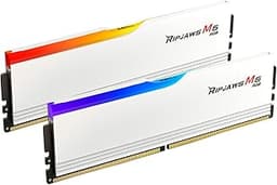 G.SKILL Ripjaws M5 RGB Series DDR5 RAM (Intel XMP 3.0) 96GB (2x48GB) 5200MT/s CL40-40-40-83 1.10V Desktop Computer Memory U-DIMM - Matte White (F5-5200J4040A48GX2-RM5RW)
