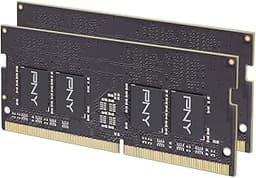 PNY Performance 16GB (2x8GB) DDR4 DRAM 3200MHz (PC4-25600) CL22 (Compatible with 2933MHz, 2666MHz, 2400MHz or 2133MHz) 1.2V Notebook/Laptop (SODIMM) Computer Memory Kit – MN16GK2D43200-TB