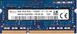 Hynix HMT451S6AFR8A-PB 4GB PC3-12800 DDR3-1600MHz non-ECC Unbuffered CL11 204-Pin SoDimm 1.35V Low Voltage Single Rank Memory Module