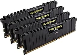 Corsair Vengeance LPX 64GB (4x16GB) DDR4 3000 (PC4-24000) C16 1.35V Desktop Memory - Black PC Memory CMK64GX4M4D3000C16