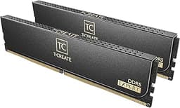 TEAMGROUP T-Create Expert Overclocking 10L DDR5 64GB Kit (2 x 32GB) 6000MHz (PC5-48000) CL38-46-46-84 Intel XMP 3.0 & AMD Expo Compatible Desktop Memory Module Ram Black - CTCED564G6000HC38JDC01