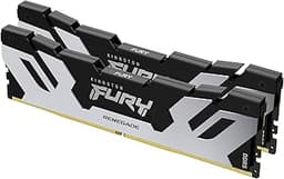 Renegade DDR5 Silver/Black XMP 48GB 8400MT/s CL40 CUDIMM Desktop Gaming Memory (Kit of 2) - KF584CU40RSK2-48