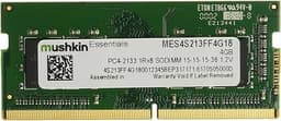 Essentials - DDR4 SODIMM - 4GB 2133MHz CL-15-260-pin 1.2V Notebook Ram - Non-ECC - Single Channel - (MES4S213FF4G18)