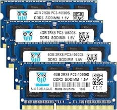 16GB 4 x 4 GB DDR3 1333MHz Kit PC3-10600S 2Rx8 PC3 10600 SODIMM 204 Pin 1.5V Laptop Memory HYNIX IC