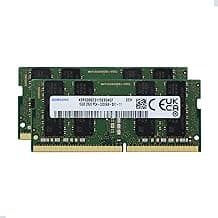 Samsung 32GB (2x16GB) DDR4 3200MHz PC4-25600 SODIMM 2Rx8 CL22 1.2v Gaming Laptop Notebook Memory Module Upgrade RAM M471A2K43EB1-CWE