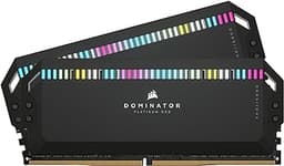 Dominator Platinum RGB DDR5 RAM 32GB (2x16GB) 6000MHz CL36 Intel XMP iCUE Compatible Computer Memory - Black (CMT32GX5M2E6000C36)