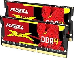 PUSKILL DDR4 Laptop RAM 16GB Kit (2x8GB) 3200MHz (PC4-25600) 260-Pin SODIMM CL22 1.2V - Plug and Play Upgrade for Gaming Laptops and Notebooks, Compatible with Intel & AMD