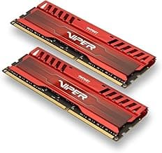 Patriot 16GB(2x8GB) Viper III DDR3 2400MHz (PC3 19200) CL10 Desktop Memory With Red Heatsink - PV316G240C0KRD