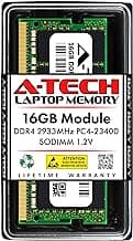 16GB DDR4 2933MHz PC4-23400 (PC4-2933Y) CL21 SODIMM 1.2V Non-ECC SO-DIMM 260-Pin Laptop, Notebook Computer RAM Memory Upgrade Module