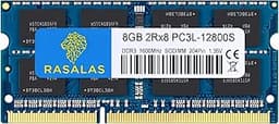 Rasalas 8GB PC3L-12800S ddr3l-1600 sodimm 1600mhz Laptop RAM DDR3L 1600 2Rx8 8gb ddr3 Laptop 12800s pc3 1.35V 204-Pin CL11 Dual Rank Ram