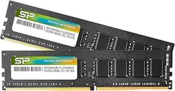2 x 8GB (16GB) 288Pin 1.2V CL19 SP016GBLFU266B22 Memory for Desktop PC DDR4 2666 PC4-21300 Silicon Power