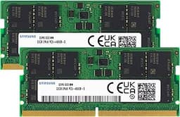 64GB (2x32GB) DDR5 4800MHz PC5-38400 CL40 SODIMM 2Rx8 Dual Rank 1.1V 262-Pin Laptop, Notebook RAM Memory