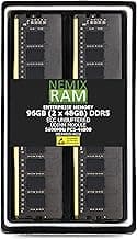 NEMIX RAM 96GB (2X48GB) DDR5 5600MHZ PC5-44800 2Rx8 1.1V CL46 288-PIN ECC Unbuffered UDIMM KIT Compatible with ASRock Rack W680 WS Motherboard