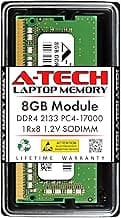 A-Tech 8GB RAM Replacement for Samsung M471A1K43BB0-CPB | DDR4 2133MHz PC4-17000 1Rx8 1.2V SODIMM 260-Pin Memory Module