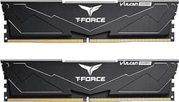 TEAMGROUP T-Force Vulcan DDR5 64GB (2x32GB) 6000MHz (PC5-48000) CL38 Intel XMP 3.0 & AMD Expo Compatible Desktop Memory Module Ram Black FLBD564G6000HC38ADC01